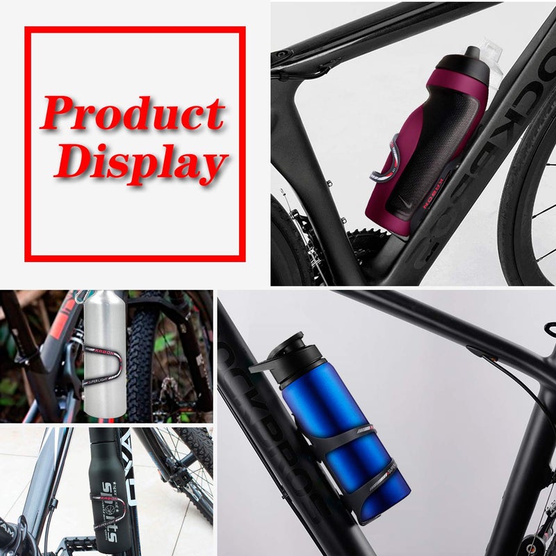 KABON Bike Water Bottle Holder, KABON Lightweight Bicycle Alloy Aluminum Side Load Water Bottle Cage Brackets for Road Mountain Bike Cycling Accessories - Red - Image 4